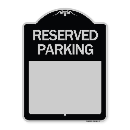 Signmission Blank Reserved Parking Heavy-Gauge Aluminum Architectural Sign, 24" x 18", BS-1824-24298 A-DES-BS-1824-24298